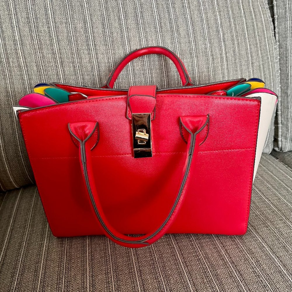 Red/ Rainbow Purse